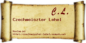 Czechmeiszter Lehel névjegykártya